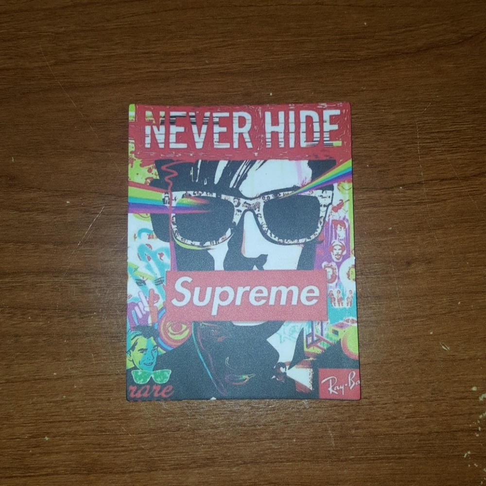 Supreme ray bans sticker